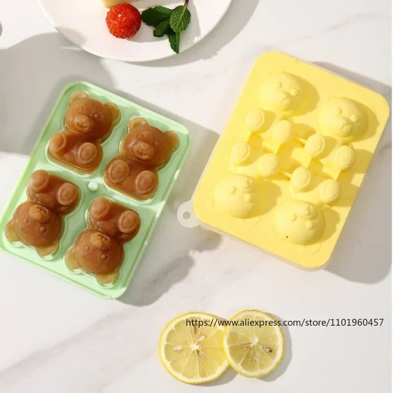Khuôn đá hình gấu có phễu