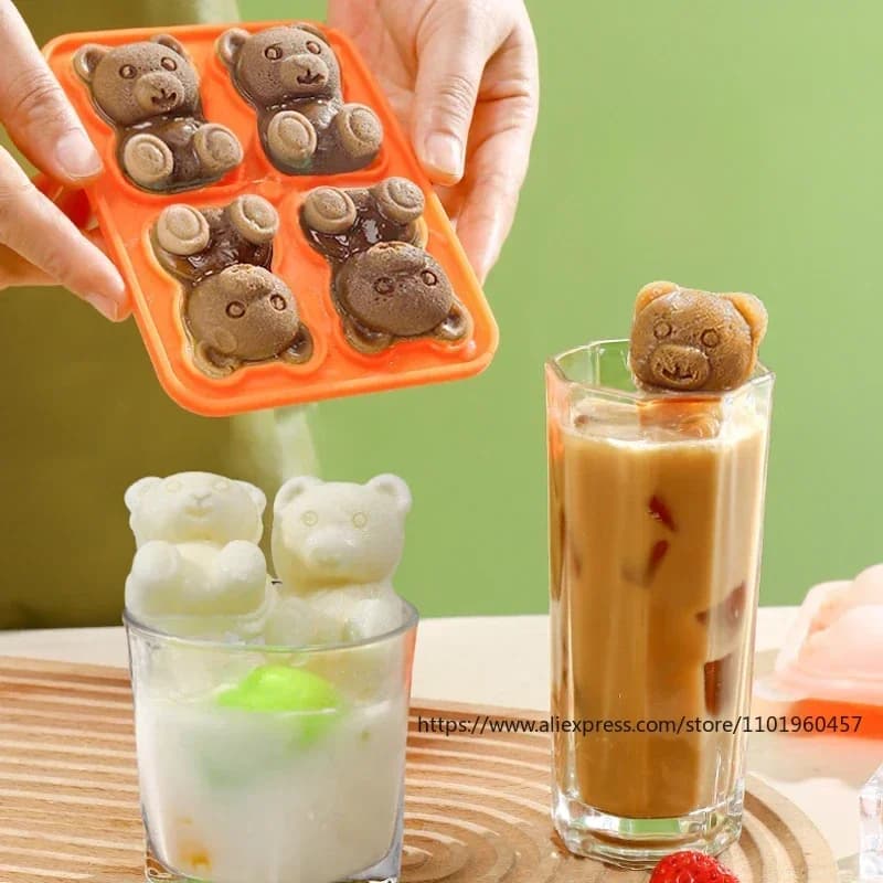 Khuôn đá hình gấu có phễu