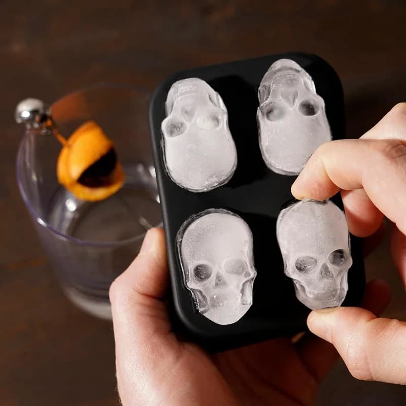 Khuôn làm đá hình đầu lâu 3D