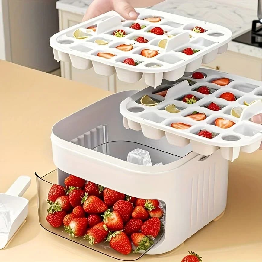 Hộp đựng đá 2 lớp dung tích lớn